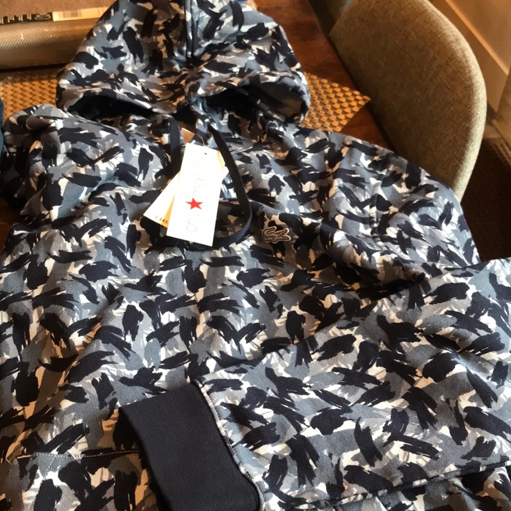 Lacoste Men’s Teen Blue Multi Hoodie